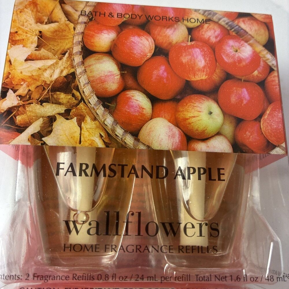Bath & Body Works Farmstand Apple Wallflowers Refills 2 Pack New Sealed